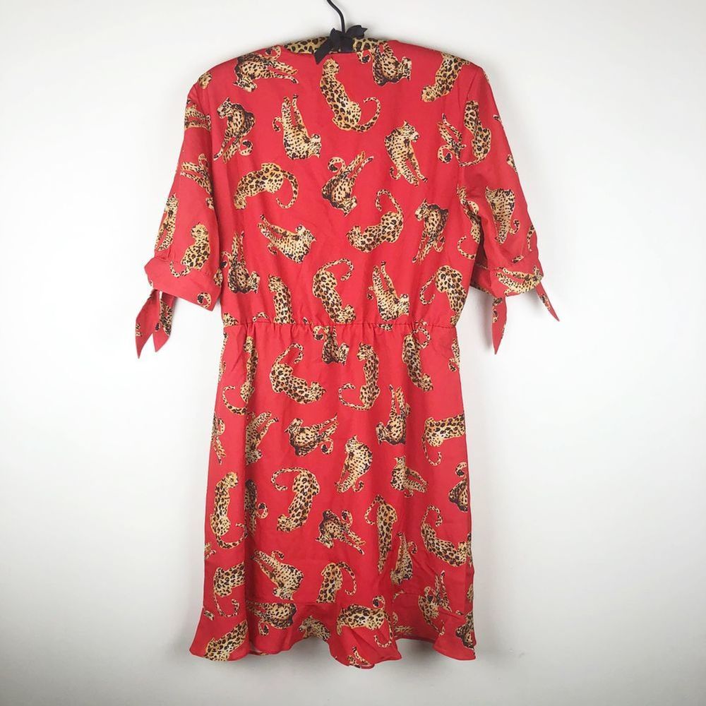 Hutch Anthropologie Leopard Cora Faux Wrap Dress - Picture 4 of 8
